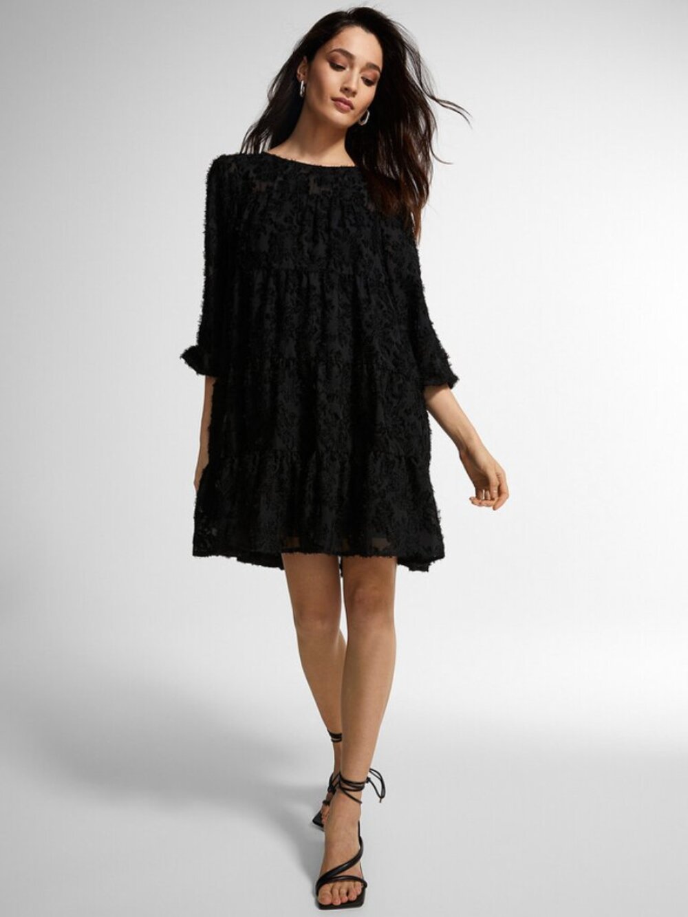 Icone (by Simons) Spun Floral Trapeze Dress